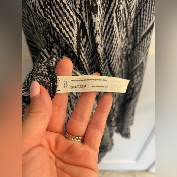 Free People Knot For You Slip Raven Combo Dress Tribal Print Size S - Picture 6 of 11